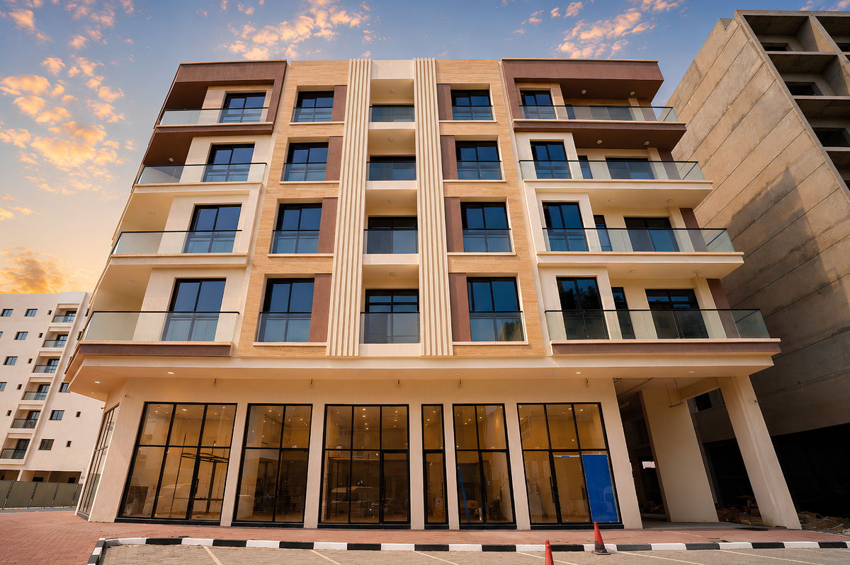 Residential building A-153 in Al Jurf 3, Ajman, built by Al Telal Building Contracting — 2